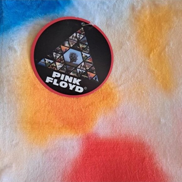Pink Floyd Prism Tie Dye Beach Bath Pool Gift Towel Cotton Album New Collage NWT - Picture 5 of 5